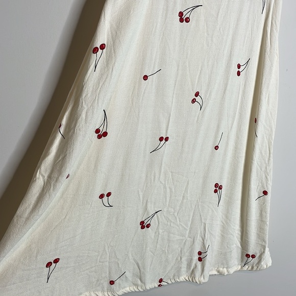 Reformation | Women’s Cherry Print Sleeveless Mini Dress - Picture 2 of 6